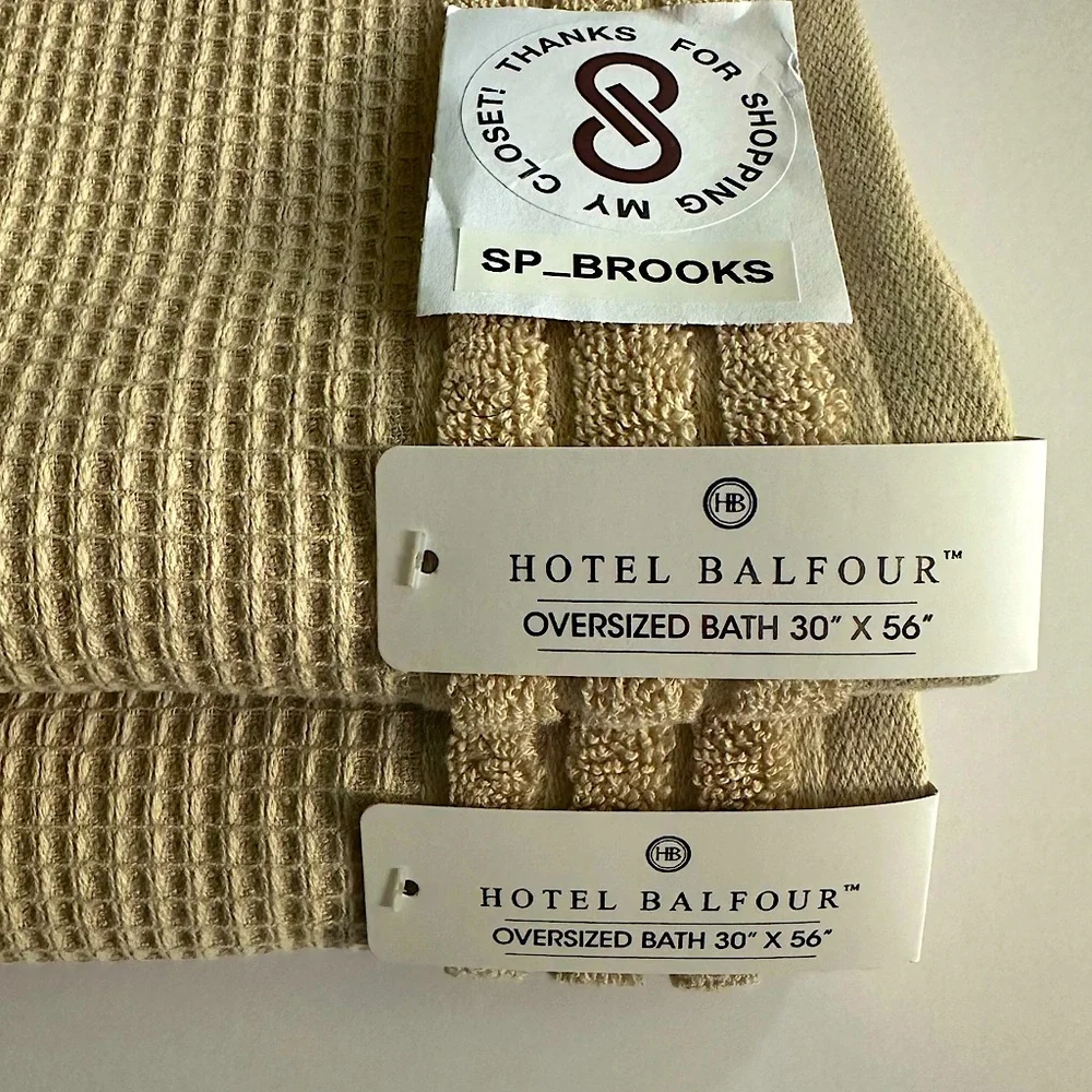 🎁Hotel Balfour Oversized Bath Towel Set - 9 Pieces - Truelinen